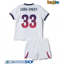 Maglie da calcio Paris Saint-Germain Warren Zaire-Emery #33 Seconda Maglia Bambino 2026-27 Manica Corta + Pantaloni corti)